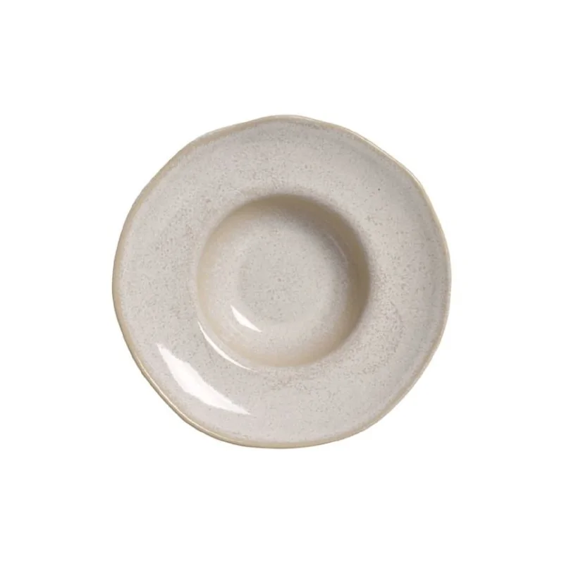 Stoneware Latte Deep Rim Plate - Diam. 11.02 x 2.56" - Pack of 12 Stoneware Latte Deep Rim Plate - Diam. 11.02 x 2.56" - Pack of 12