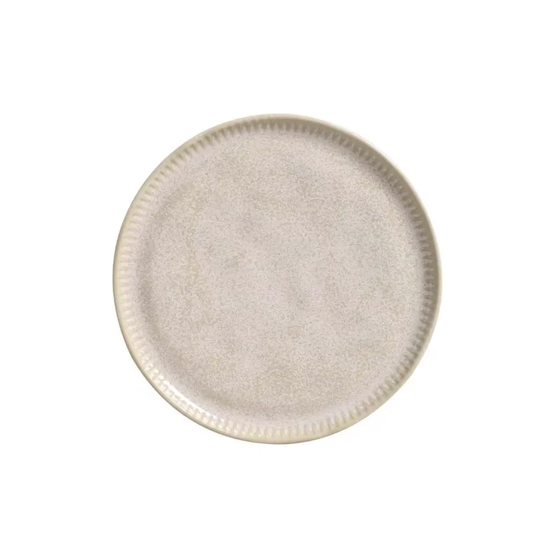 Stoneware Latte Linhas Dessert Plate - Diam. 8.46" - Pack of 12 Stoneware Latte Linhas Dessert Plate - Diam. 8.46" - Pack of 12
