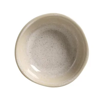 Stoneware Latte Organic Ramekin - Diam. 3.54 x 1.18" - Pack of 12