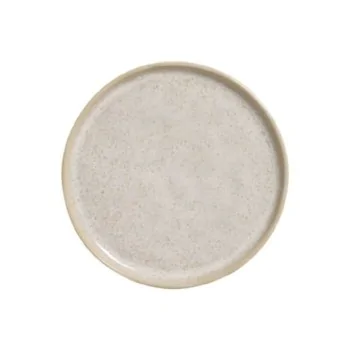 Stoneware Latte Bread Plate - Diam. 6.1 x 0.63" - Pack of 12