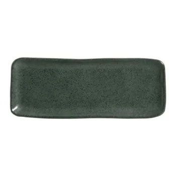 Stoneware Greenery Organic Rectangular Platter Medium - Diam. 12.99 x 5.12" - Pack of 12