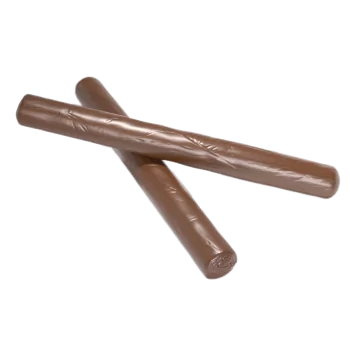 Thermoformed Polycarbonate 3D Chocolate Mold - Cigar - 6 cavity - 138 mm x 16.8 mm x h 16.6 mm - 35 gr
