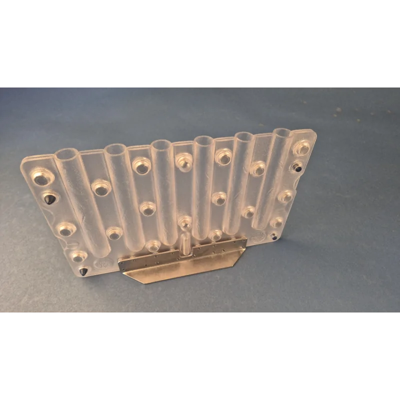 Thermoformed Polycarbonate 3D Chocolate Mold - Cigar - 6 cavity - 138 mm x 16.8 mm x h 16.6 mm - 35 gr Thermoformed Polycarbonate 3D Chocolate Mold - Cigar - 6 cavity - 138 mm x 16.8 mm x h 16.6 mm - 35 gr