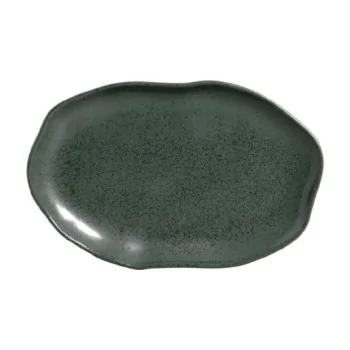 Stoneware Greenery Organic Deep Oval Platter Large - Diam. 12.6 x 6.3" - Pack of 12