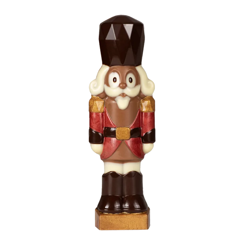 Thermoformed Polycarbonate Chocolate Mold - Nutcracker - 2 cavity - 170 mm x 54 mm x h 41 mm - 85gr