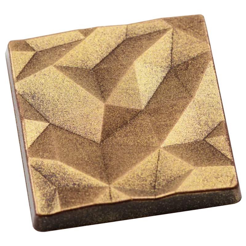 Thermopressedd Polycarbonate Napolitain Chocolate Mold - Brilliant - 24 cavity - 32 mm x 22 mm x h 4.7 mm - 5gr Thermopressedd Polycarbonate Napolitain Chocolate Mold - Brilliant - 24 cavity - 32 mm x 22 mm x h 4.7 mm - 5gr