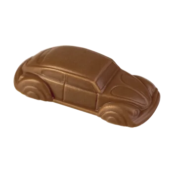 Thermoformed Polycarbonate Chocolate VW Beetle Mold - 30 cavity - 47 mm x 21 mm x h 12 mm - 8gr