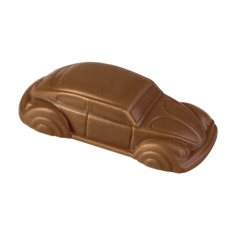Thermoformed Polycarbonate Chocolate VW Beetle Mold - 30 cavity - 47 mm x 21 mm x h 12 mm - 8gr