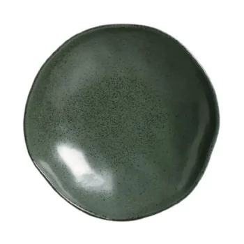 Stoneware Greenery Organic Soup Plate - Diam. 8.35" - Pack of 12