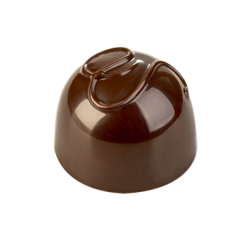 Thermoformed Polycarbonate Round Praline Chocolate Mold - 32 cavity - 29 mm x 29 mm x h 21 mm - 12gr