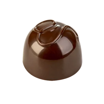 Thermoformed Polycarbonate Round Praline Chocolate Mold - 32 cavity - 29 mm x 29 mm x h 21 mm - 12gr