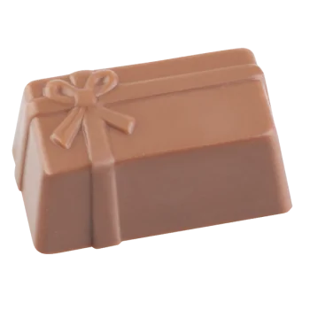 Thermoformed Polycarbonate Praline Chocolate Mold - Gift Parcel - 32 cavity - 38 mm x 22 mm x h 16 mm - 13.5gr