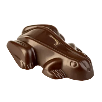 Thermoformed Polycarbonate Frog Chocolate Mold - 16 cavity - 55 mm x 36 mm x h 12 mm - 12gr
