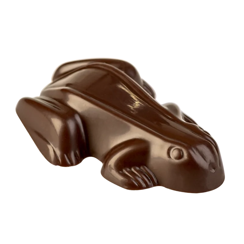 Thermoformed Polycarbonate Frog Chocolate Mold - 16 cavity - 55 mm x 36 mm x h 12 mm - 12gr