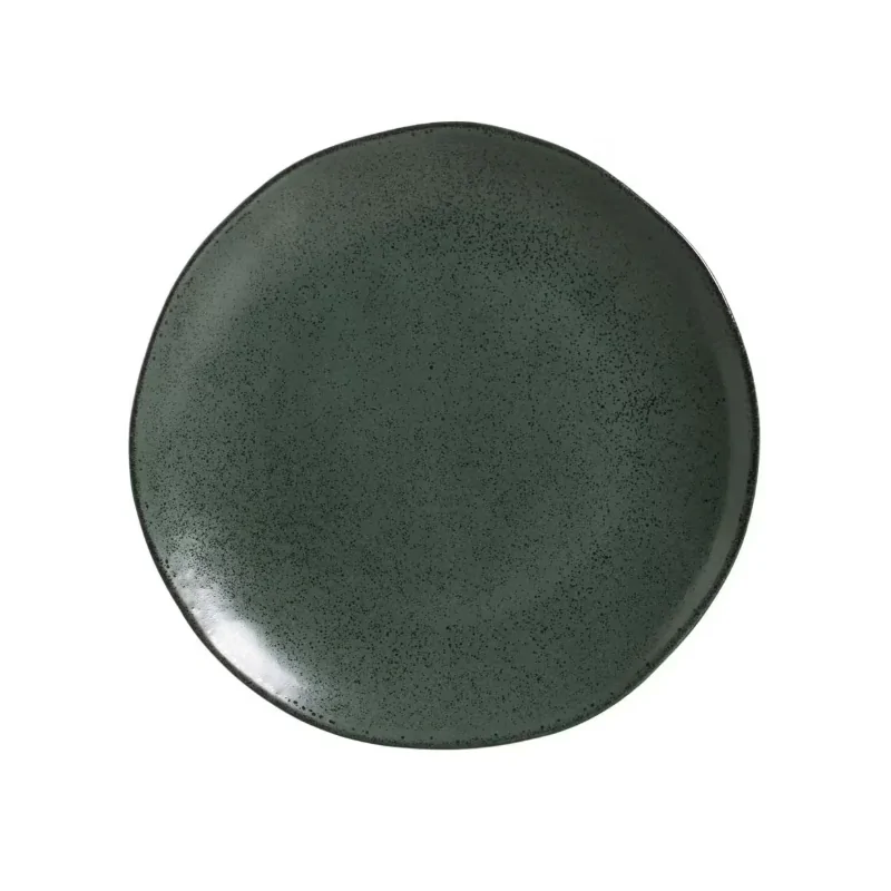 Stoneware Greenery Organic Dinner Plate - Diam. 10.43" - Pack of 12 Stoneware Greenery Organic Dinner Plate - Diam. 10.43" - Pack of 12