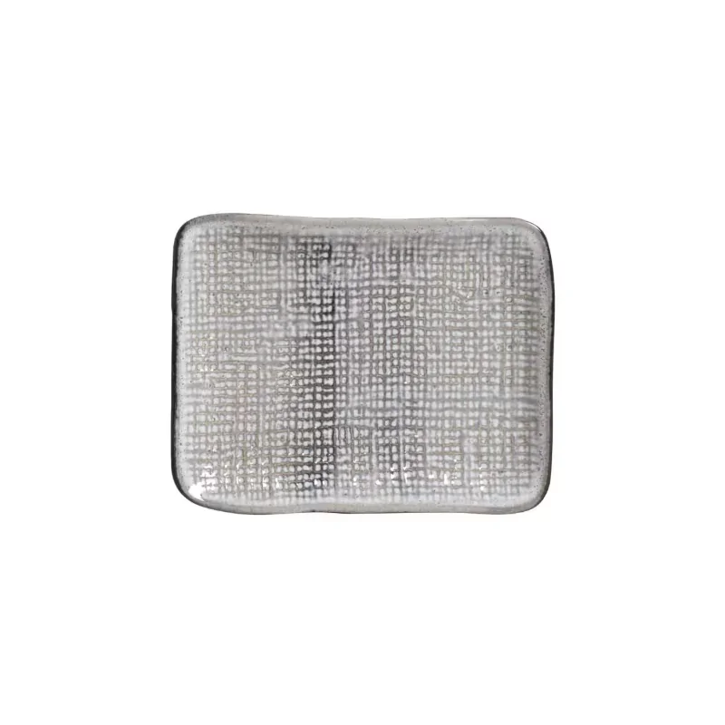 Stoneware Dust Rectangular Platter Medium Juta - Diam. 10.63 x 6.3" - Pack of 12
