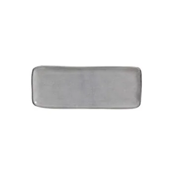 Stoneware Dust Organic Rectangular Platter - Diam. 8.66 x 3.74" - Pack of 12