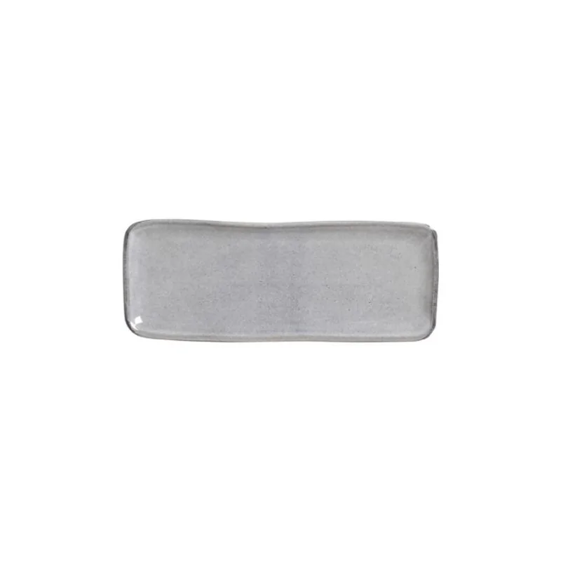 Stoneware Dust Organic Rectangular Platter Medium - Diam. 12.99 x 5.12" - Pack of 12 Stoneware Dust Organic Rectangular Platter Medium - Diam. 12.99 x 5.12" - Pack of 12
