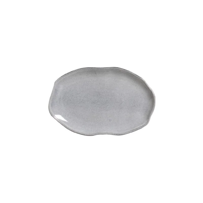 Stoneware Dust Shallow Oval Platter Medium Bio - Diam. 11.81 x 7.87" - Pack of 12