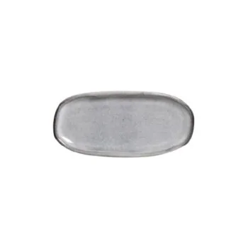 Stoneware Dust Organic Shallow Oval Platter - Diam. 6.5 x 3.15" - Pack of 12