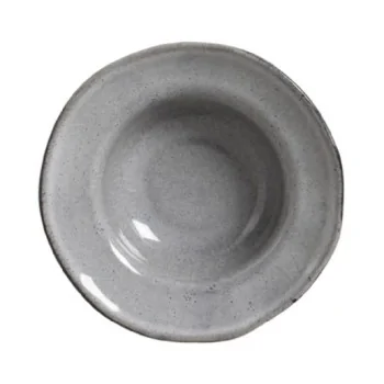 Stoneware Dust Deep Rim Plate - Diam. 7.48 x 2.17" - Pack of 12