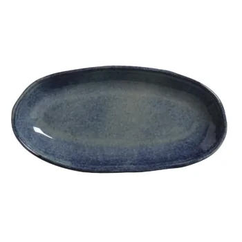Stoneware Denim Organic Deep Oval Platter Large - 12.6 x 6.3" - Pack of 12
