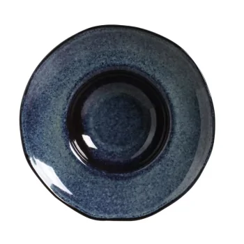 Stoneware Denim Deep Rim Plate - Diam. 11.02 x 2.56" - Pack of 12