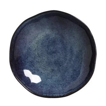 Stoneware Denim Organic Soup Plate - Diam. 8.35" - Pack of 12