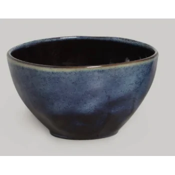 Stoneware Denim Organic Bowl - Diam. 5.24" - Pack of 12