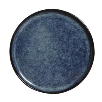 Stoneware Denim Bread Plate - Diam. 15.5 x 1.6cm - Pack of 12