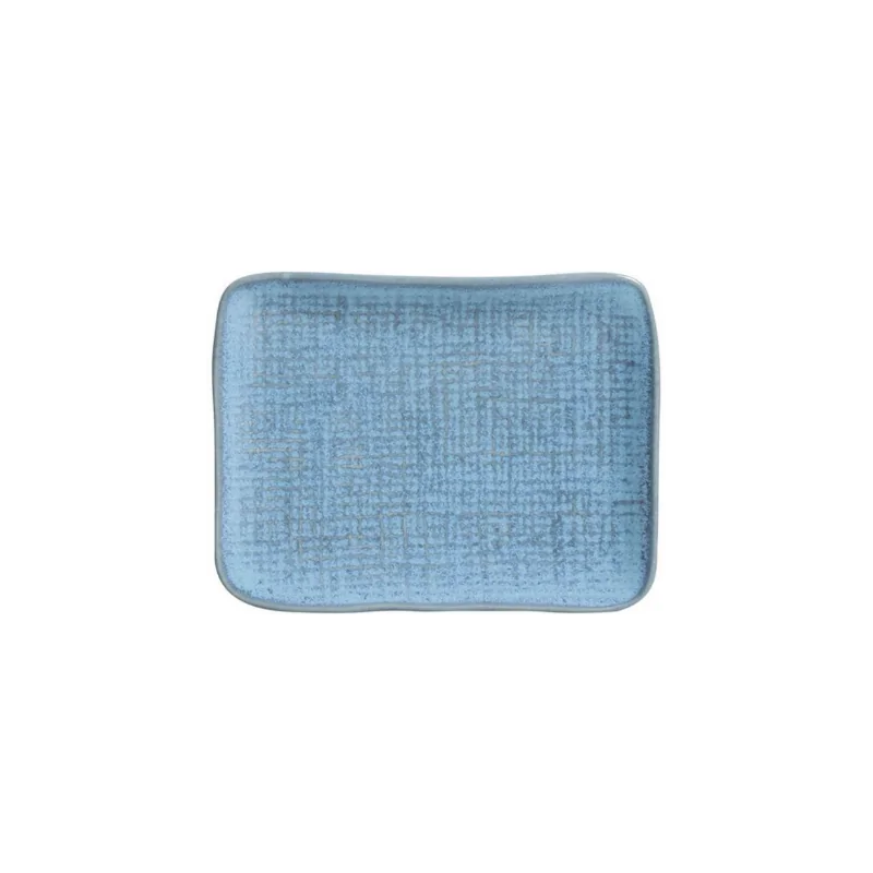 Stoneware Breeze Rectangular Platter Juta - Diam. 7.08 x 5.51" - Pack of 12