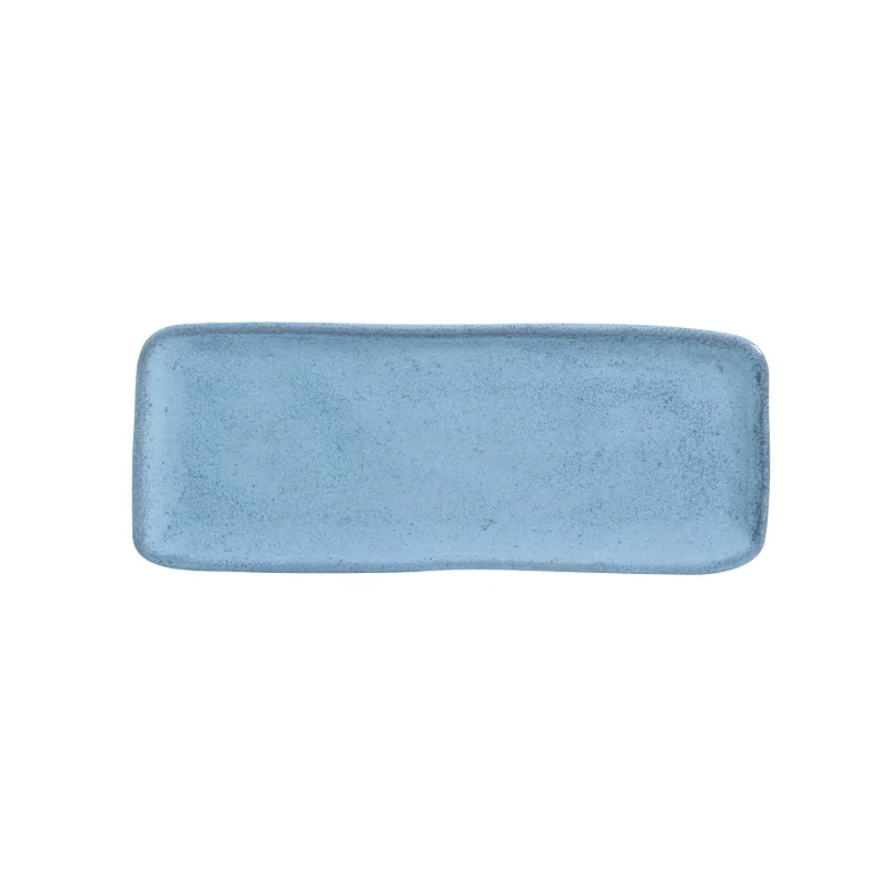 Stoneware Breeze Organic Rectangular Platter Medium - Diam. 12.99 x 5.12" - Pack of 12 Stoneware Breeze Organic Rectangular Platter Medium - Diam. 12.99 x 5.12" - Pack of 12