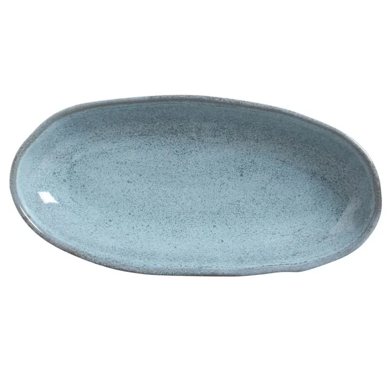 Stoneware Breeze Organic Deep Oval Platter Large - Diam. 12.6 x 6.3" - Pack of 12