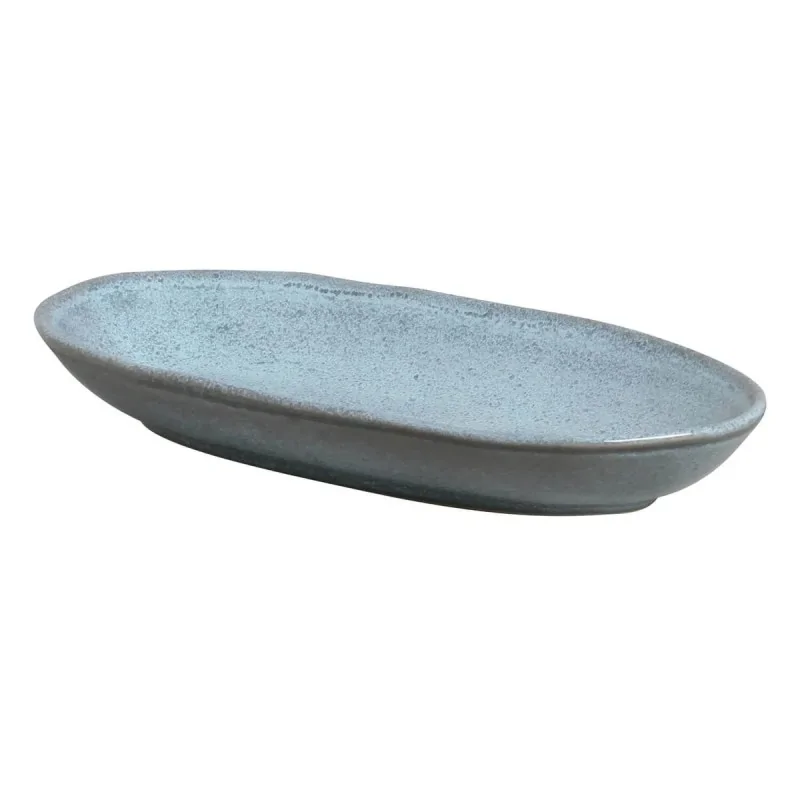 Stoneware Breeze Organic Deep Oval Platter Large - Diam. 12.6 x 6.3" - Pack of 12