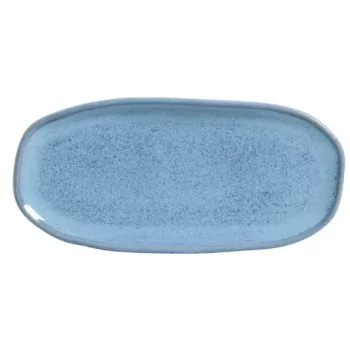 Stoneware Breeze Organic Shallow Oval Platter - Diam. 9.06 x 4.33" - Pack of 12