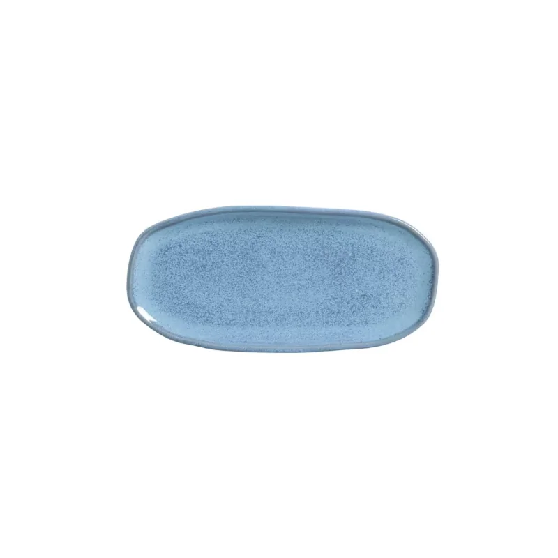 Stoneware Breeze Organic Shallow Oval Platter - Diam. 9.06 x 4.33" - Pack of 12