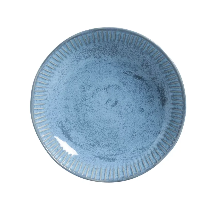 Stoneware Breeze Linhas Soup Plate - Diam. 8.86" - Pack of 12 Stoneware Breeze Linhas Soup Plate - Diam. 8.86" - Pack of 12