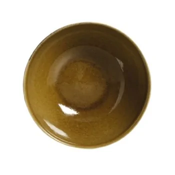 Stoneware Amber Organic Bowl - Diam. 5.24" - Pack of 12