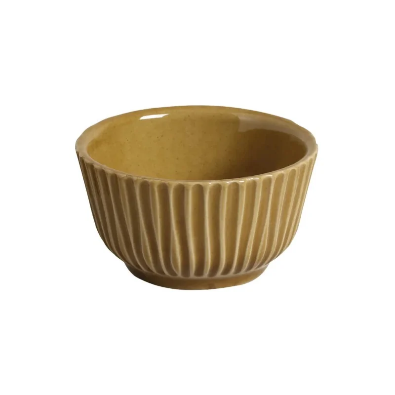 Stoneware Amber Linhas Ramekin - Diam. 3.5 x 1.97" - Pack of 12 Stoneware Amber Linhas Ramekin - Diam. 3.5 x 1.97" - Pack of 12