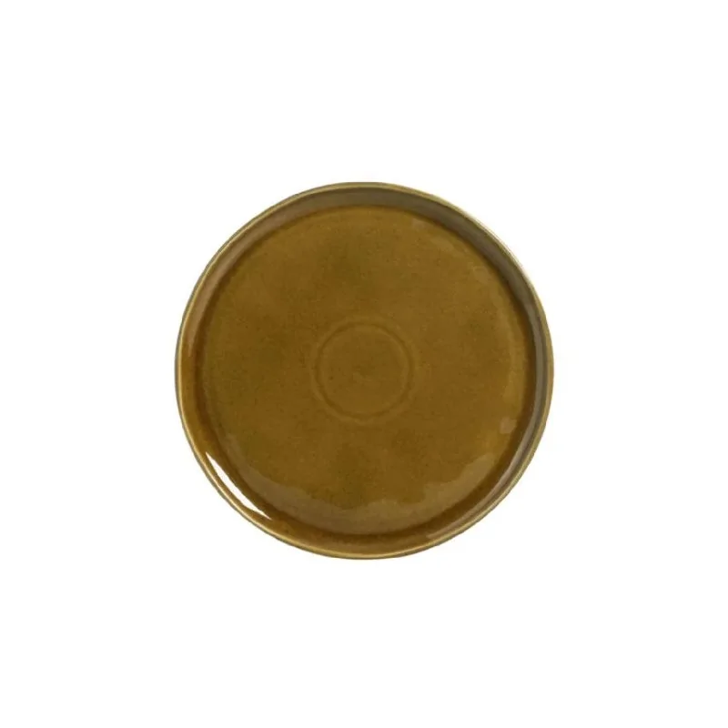 Stoneware Amber Dinner Plate Bio - Diam. 10.83" - Pack of 12