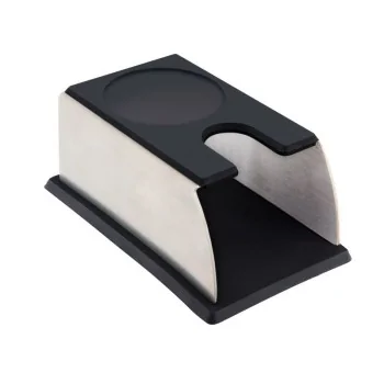 Coffee Tamper stand - Stainless steel - Silicone - 14x9 cm h 6 cm - Set of 6 - Set of 6