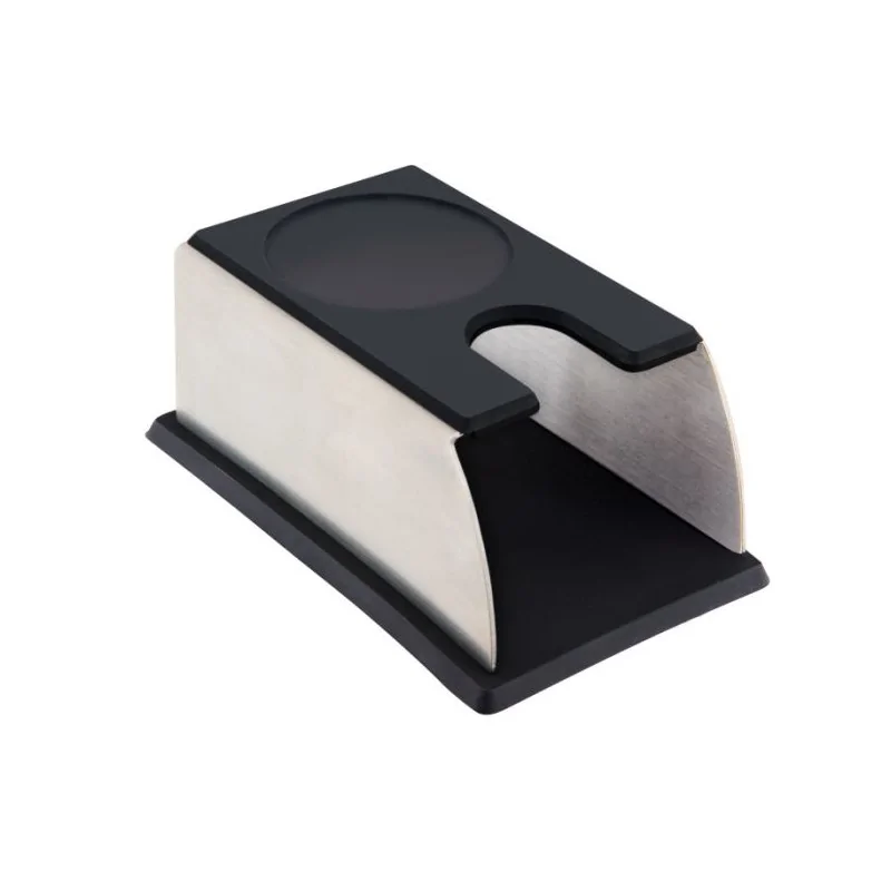 Coffee Tamper stand - Stainless steel - Silicone - 14x9 cm h 6 cm - Set of 6 - Set of 6 Coffee Tamper stand - Stainless steel - Silicone - 14x9 cm h 6 cm - Set of 6 - Set of 6
