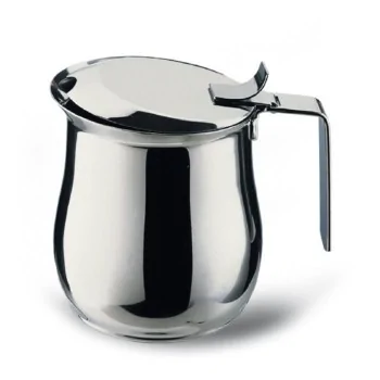 Milk/Cream Jug with cover "Mignon" - Stainless steel 18/10 - cl 7 - Set of 6