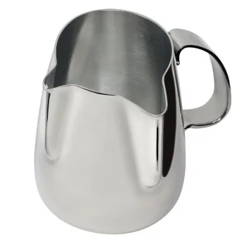 Cappuccino Jug Duet "Revolution" Collection with two spouts at a 90° angle - Stainless Steel 18/10 - 50 cl