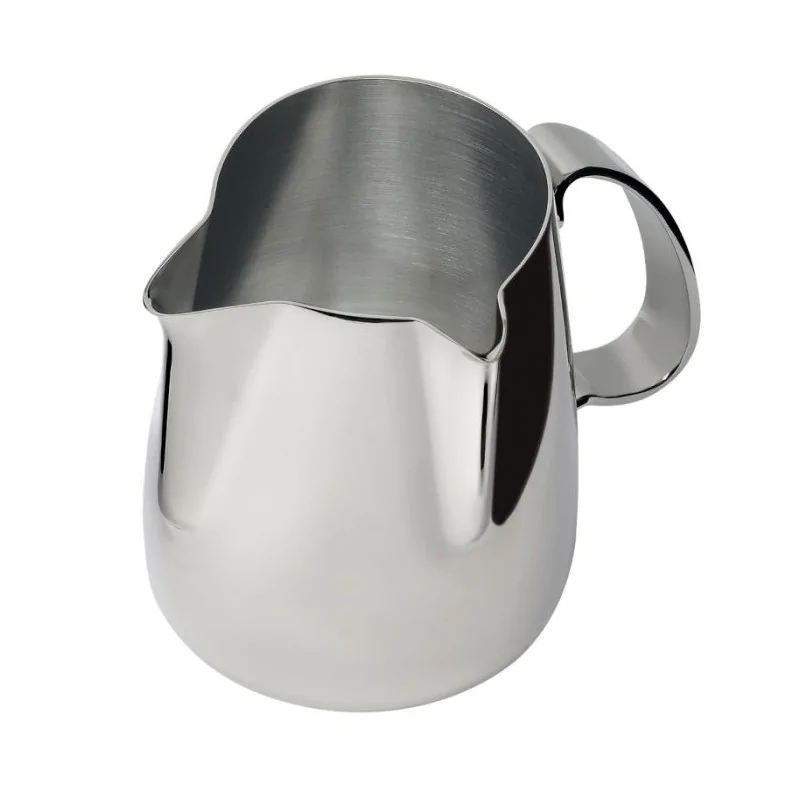Cappuccino Jug Duet "Revolution" Collection with two spouts at a 90° angle - Stainless Steel 18/10 - 50 cl