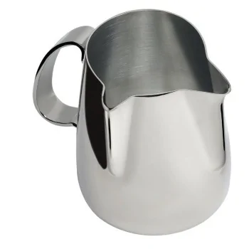 Cappuccino Jug Duet "Revolution" Collection with two spouts at a 90° angle - Stainless Steel 18/10 - 50 cl