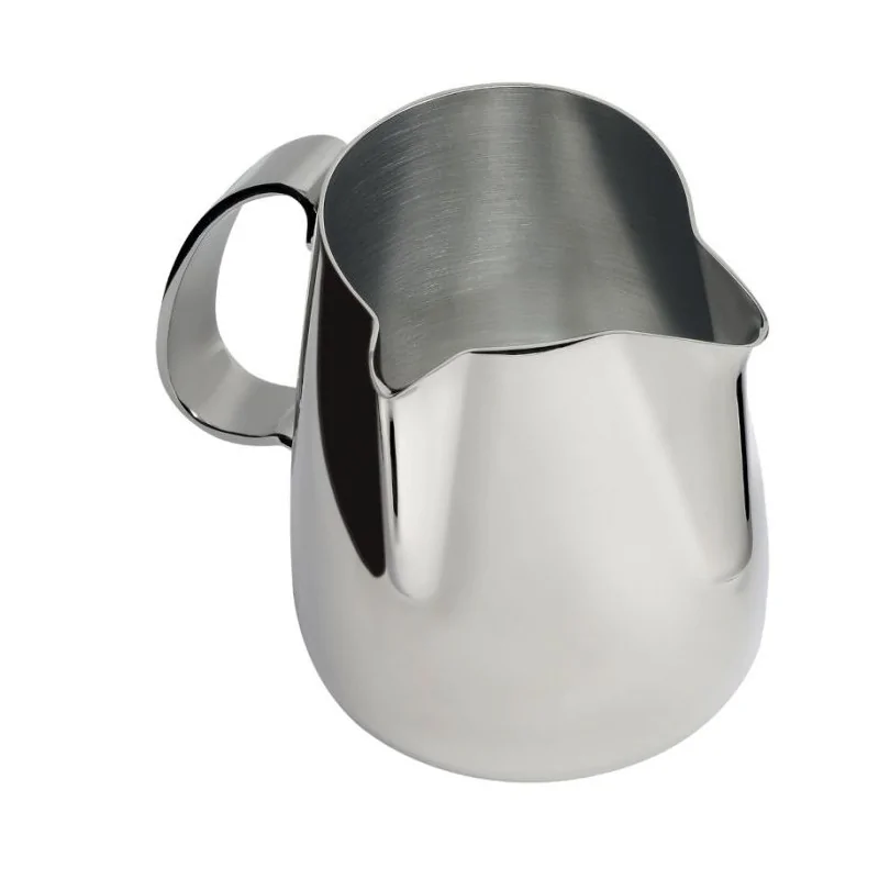 Cappuccino Jug Duet "Revolution" Collection with two spouts at a 90° angle - Stainless Steel 18/10 - 50 cl