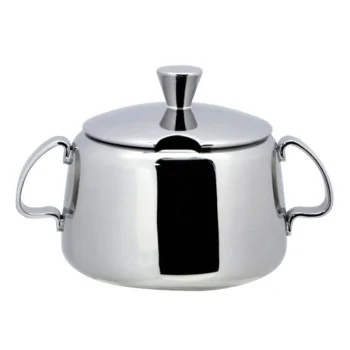 Hinged lid sugar bowl with 2 handles "Anniversario Collection" - Stainless steel 18/10 - g 200 - g 200