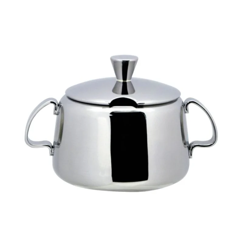 Hinged lid sugar bowl with 2 handles "Anniversario Collection" - Stainless steel 18/10 - g 200 - g 200 Hinged lid sugar bowl with 2 handles "Anniversario Collection" - Stainless steel 18/10 - g 200 - g 200