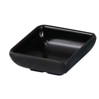 "Oriental Series" Line - Melamine Square sauce dish - Black mm 70x70 h 25 - Pack of 24